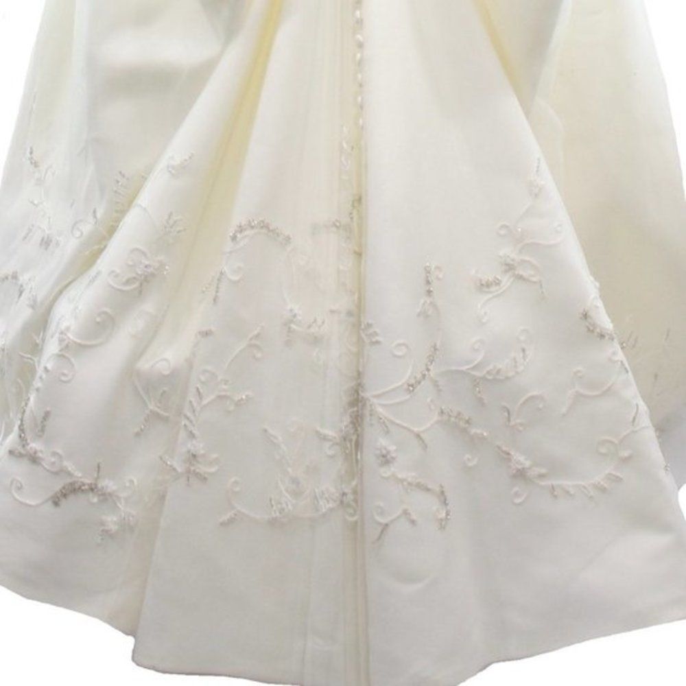 MATTHEW CHRISTOPHER STRAPLESS WEDDING DRESS SIZE 6 - Picture 9 of 9